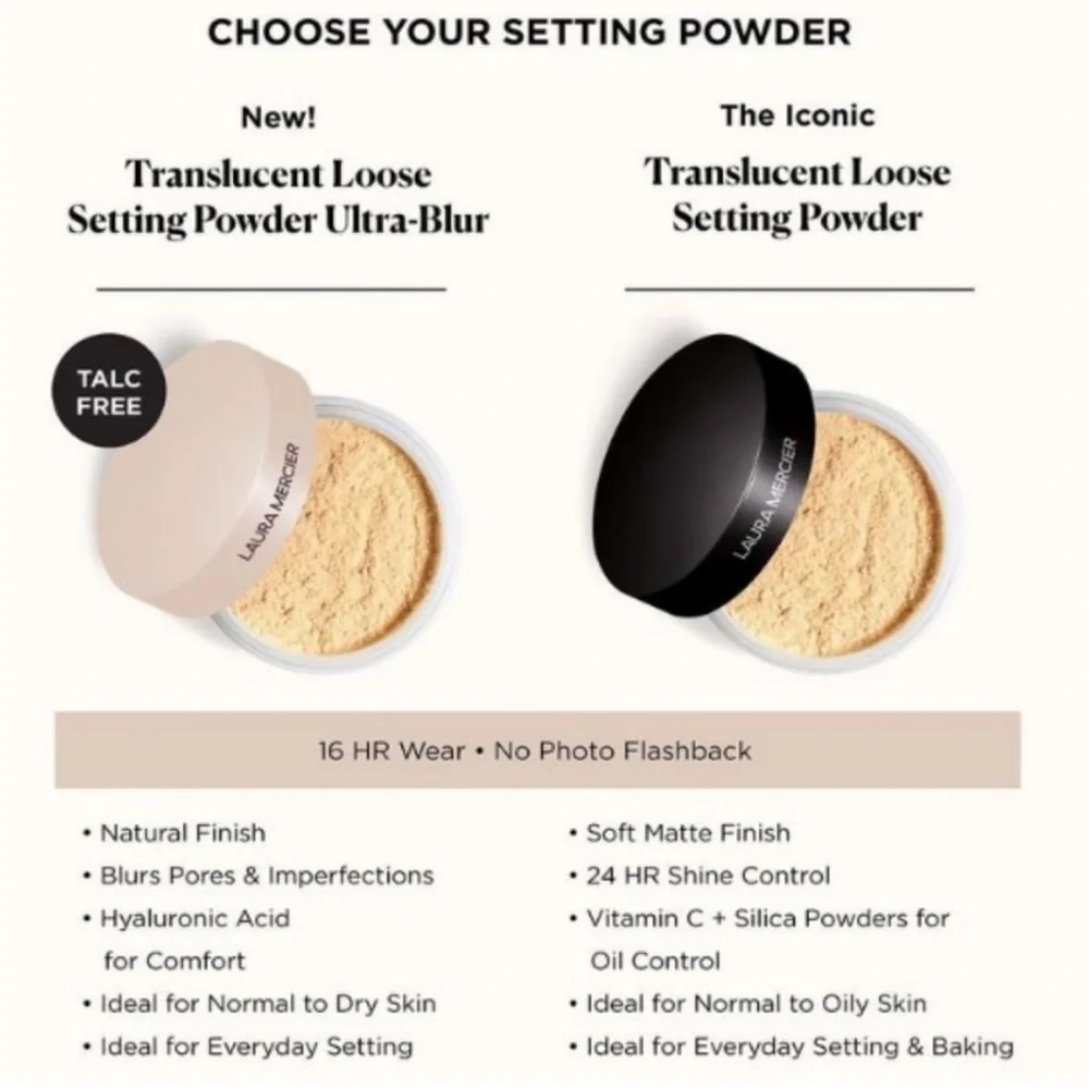 4/$30 Sale laura mercier💄Translucent Loose Setting Powder Ultra Blur Trial Size